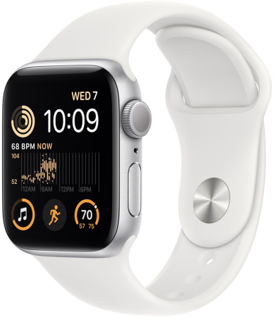 Смарт-часы Apple Watch SE 2023, 40 мм, серебристый/белый