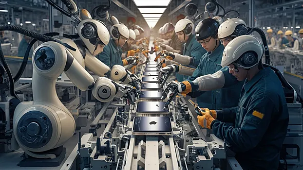 Apple решила заменить половину сотрудников-сборщиков на роботов